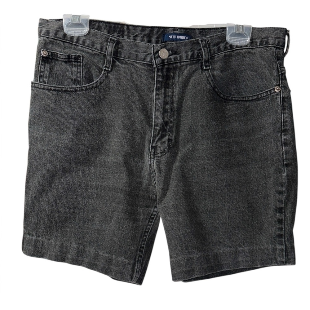 Vintage NEW WAVE Black Denim Jean Shorts